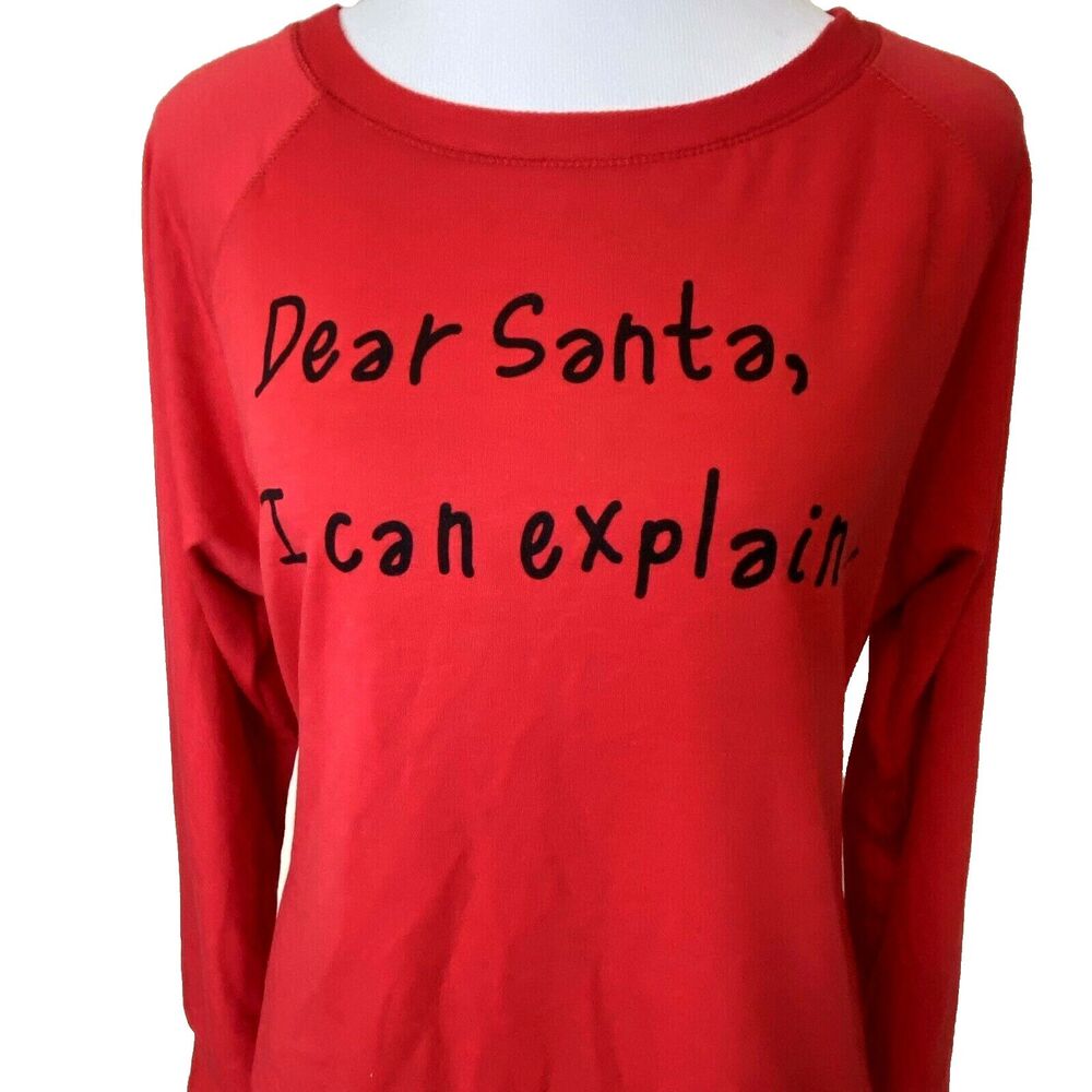 New Prince Peter Christmas Shirt Womens Size Large Dear Sana I Can Explain Top